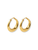 Solace Chunky Oval Hoop Earrings