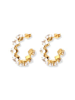 Adapt Diamond Zirconia Gemstone Stud Earrings