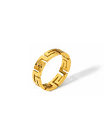 Orbit Greek Key Ring