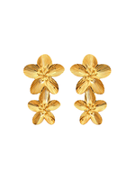 Marais Textured Flower Drop Earrings