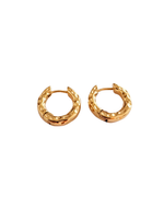 Margot Textured Molten Huggie Earrings