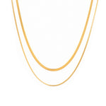 Harper Chain Necklace Set - Snake & Dainty Necklace