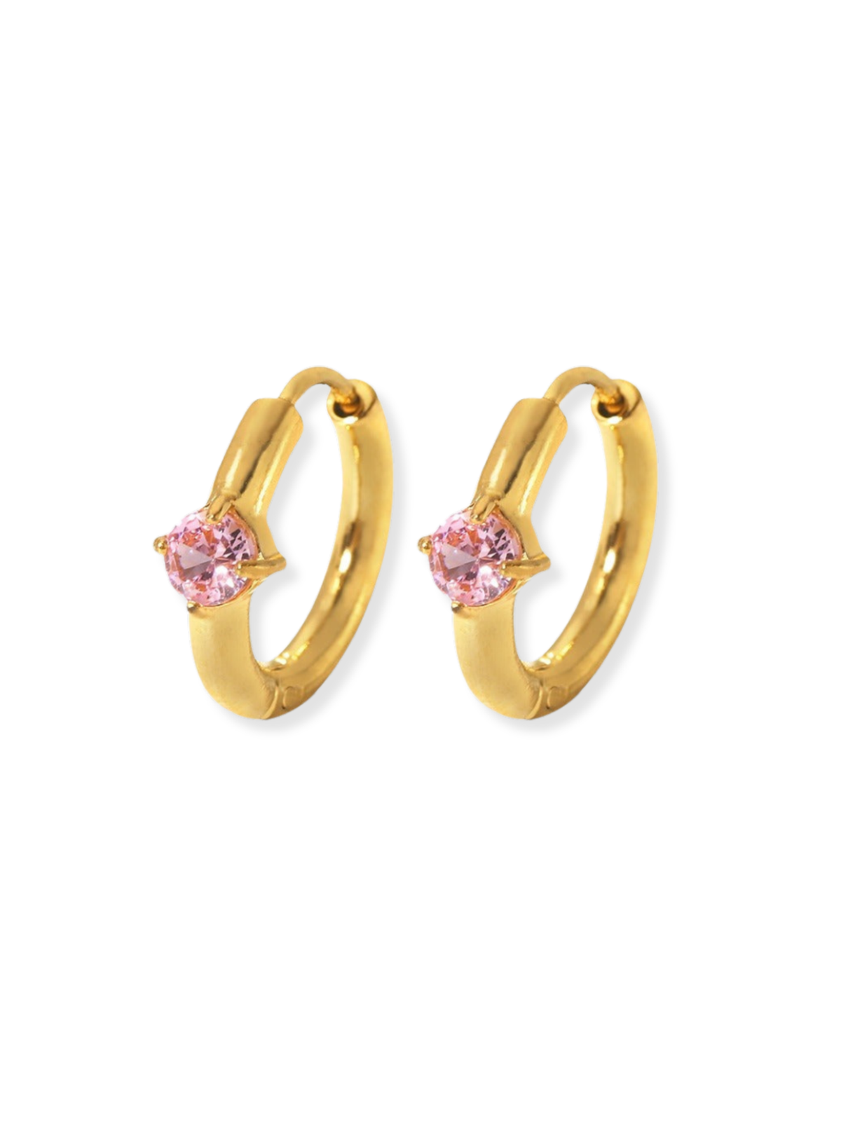 Audrey Zirconia Huggie Earrings