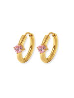 Audrey Zirconia Huggie Earrings