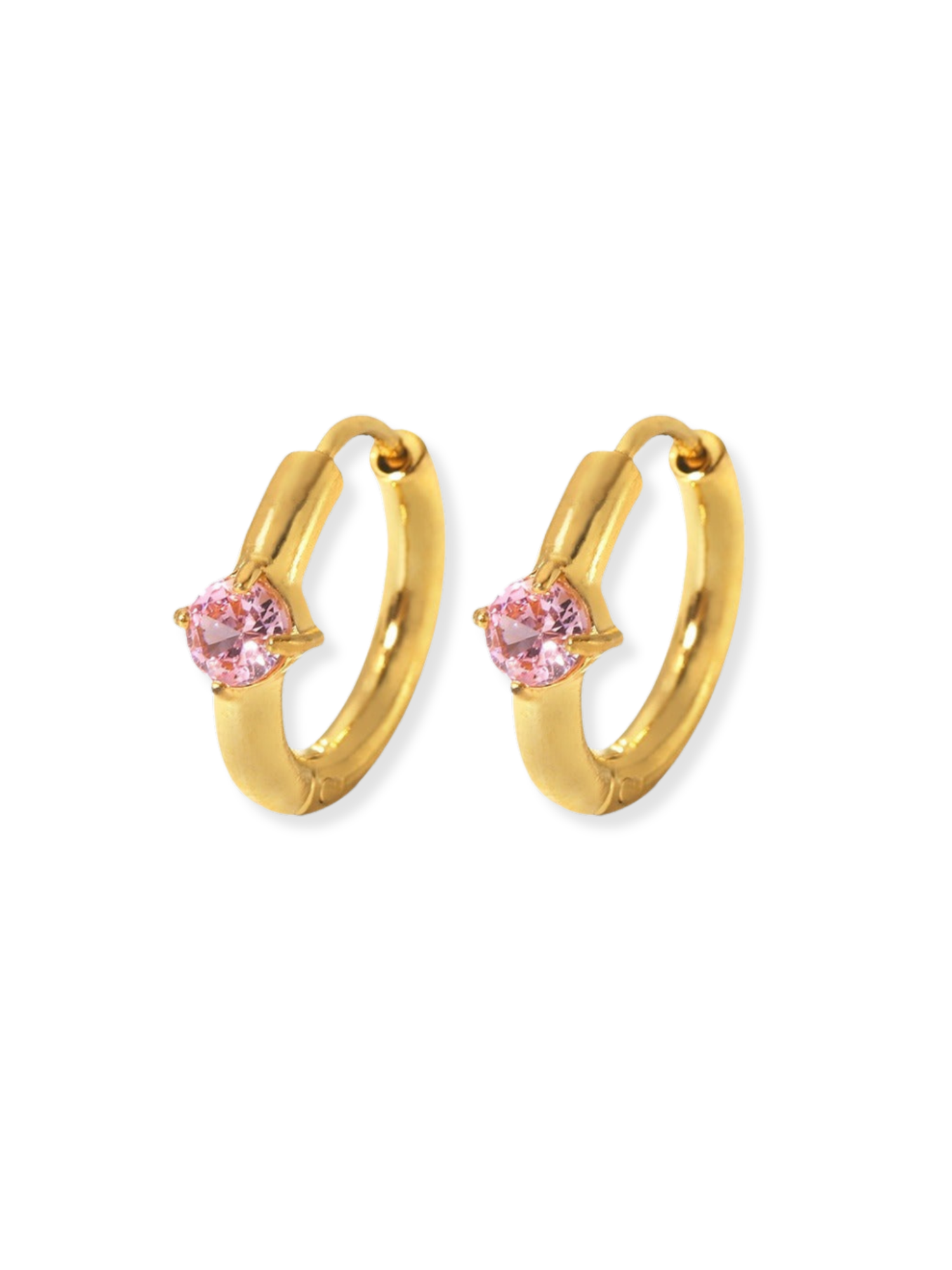 Audrey Zirconia Huggie Earrings