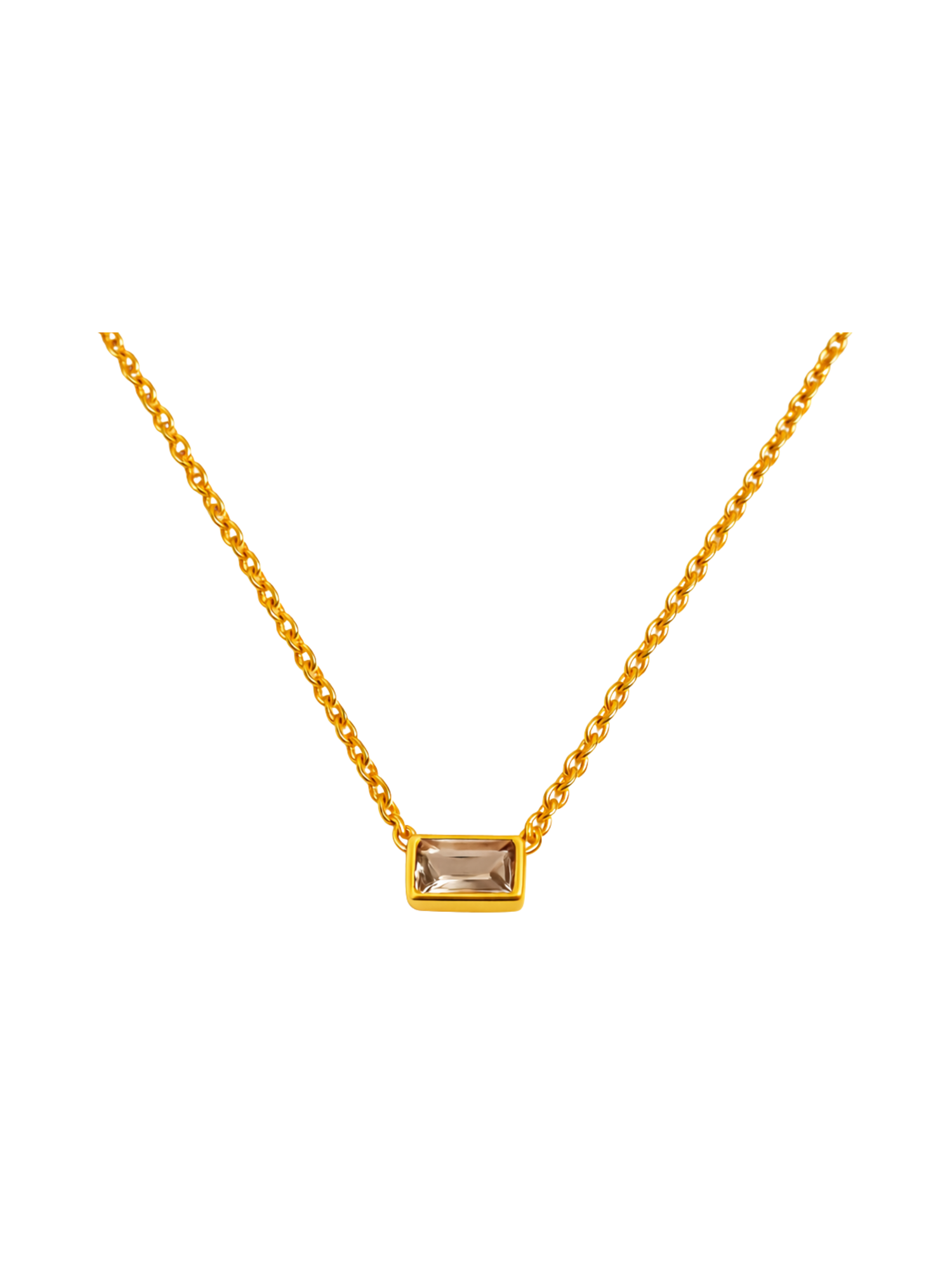 Belinda Baguette Chain Necklace
