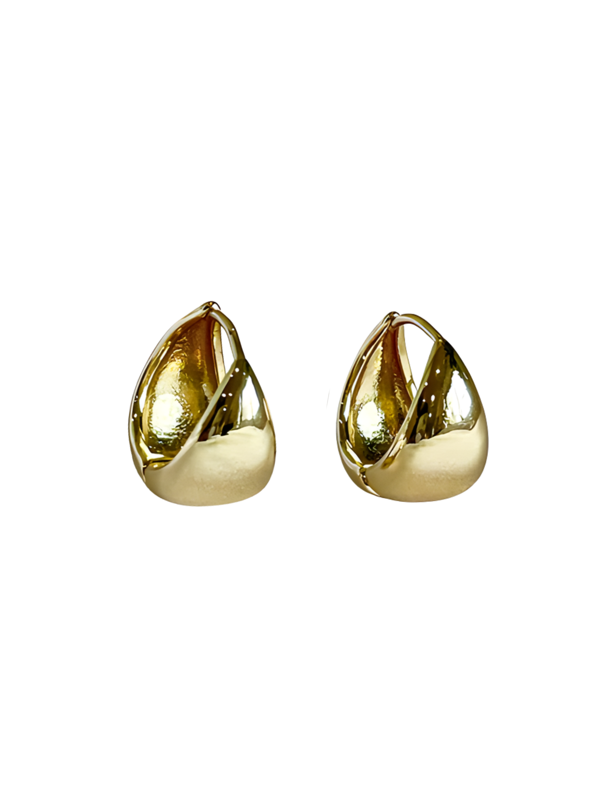 Ines Small Oval Huggie Earrings