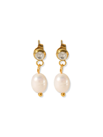 Ingrid Pearl Drop Stud Earrings