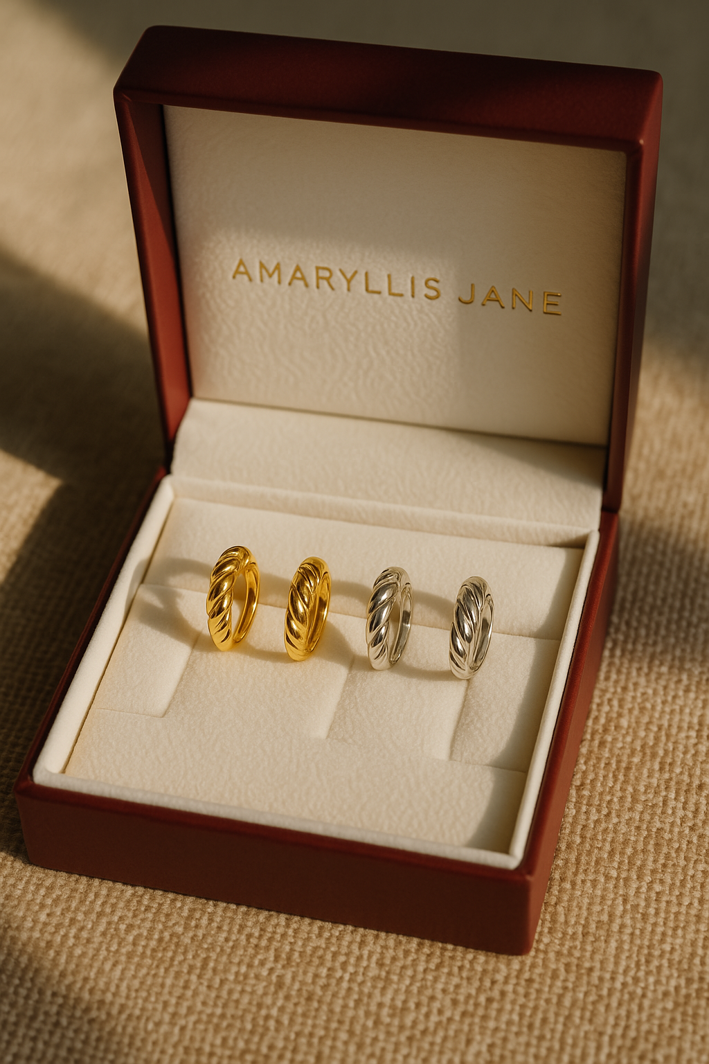 Dusk Twisted Hoop Earrings