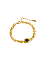 Jewel Black Onyx Chain Bracelet