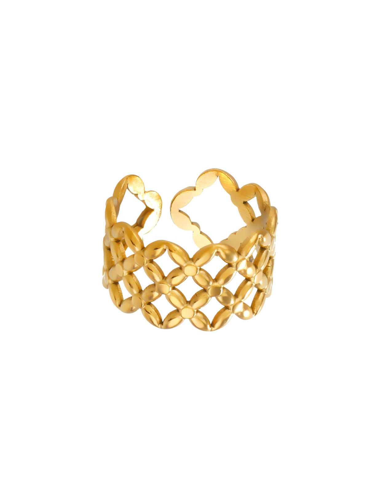 June Mesh Adjustable Chunky Ring