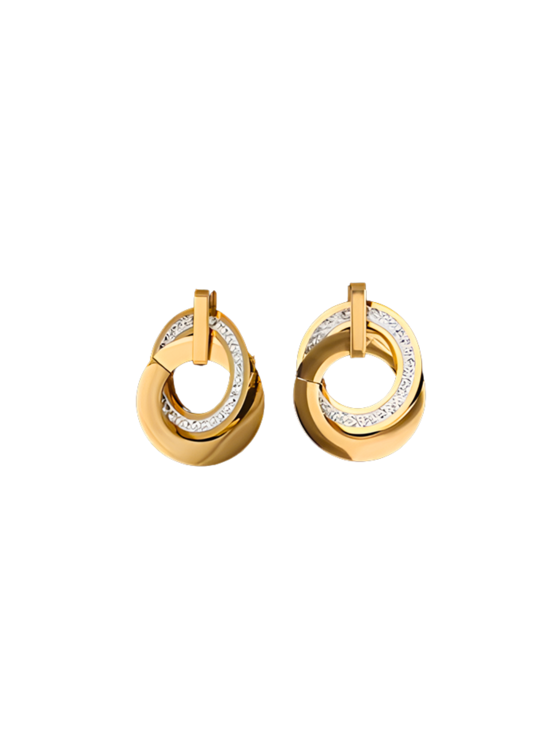 Lucinda Interlocked Gemstone Stud Earrings