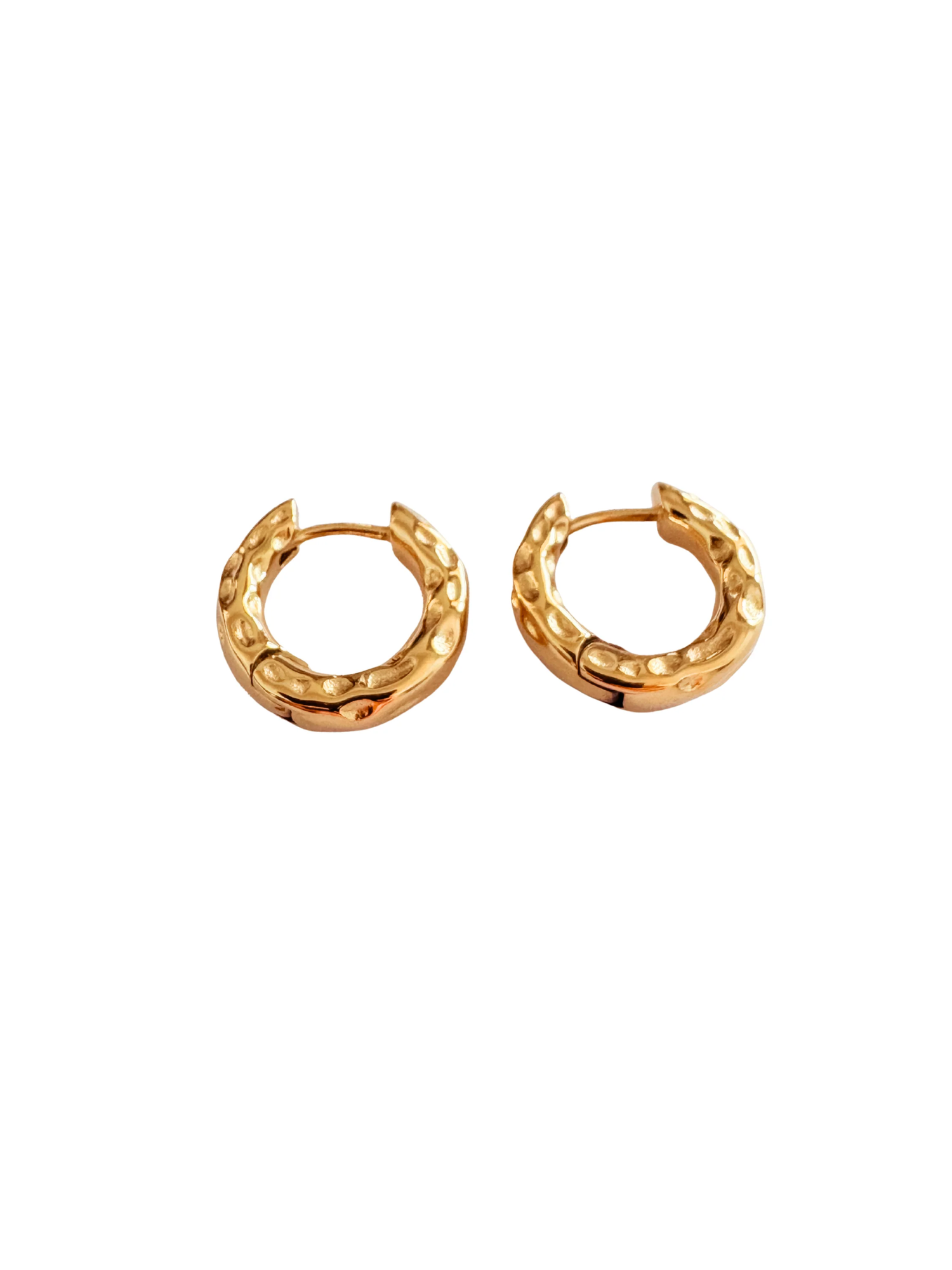 Margot Textured Molten Huggie Earrings