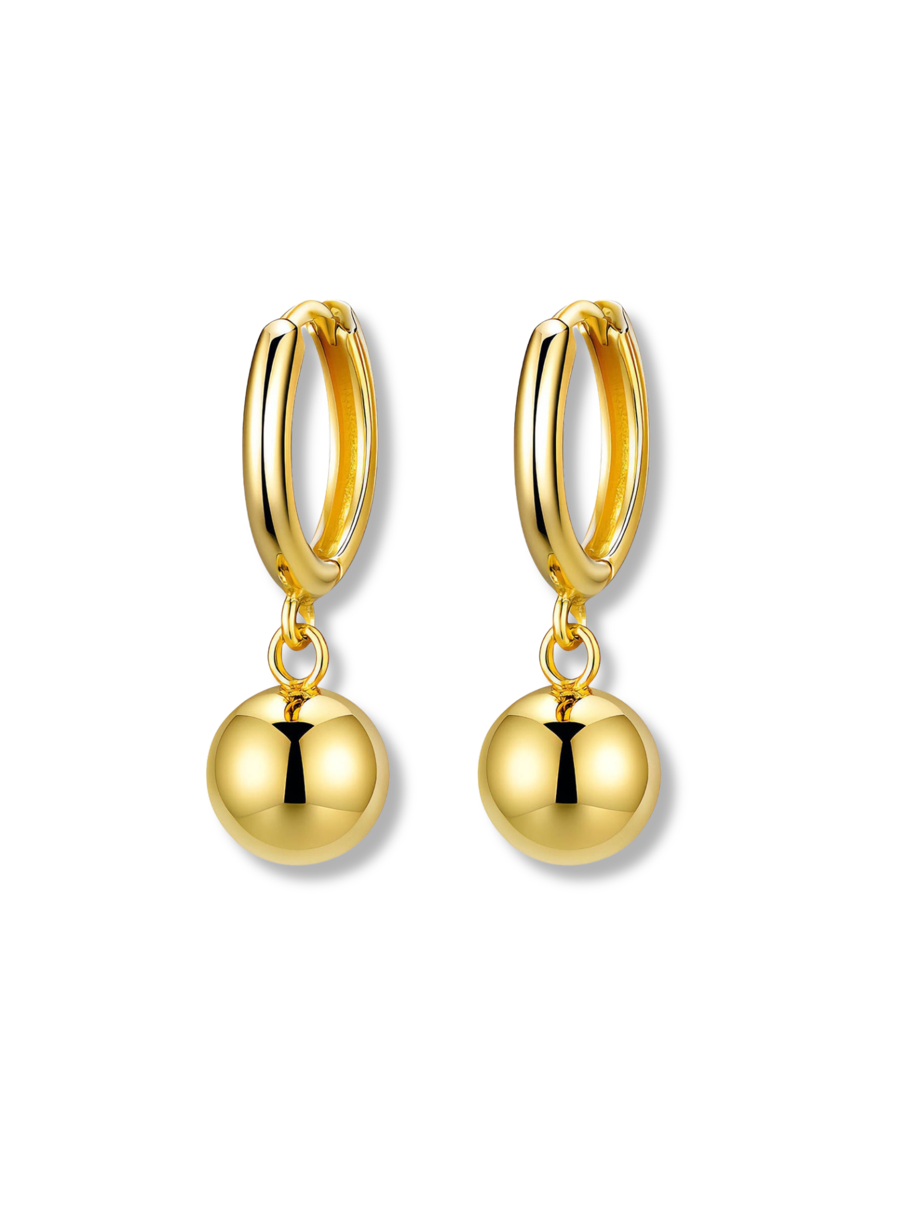 Melody Drop Ball Huggie Earrings