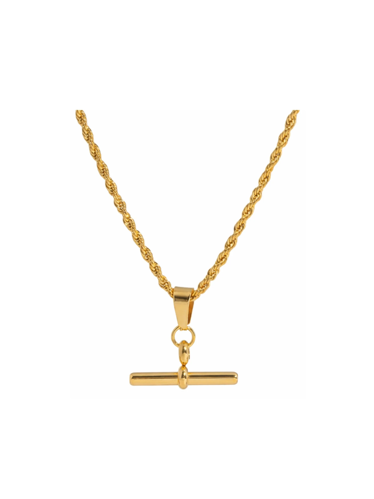 Patricia T-Bar Pendant Chain Necklace