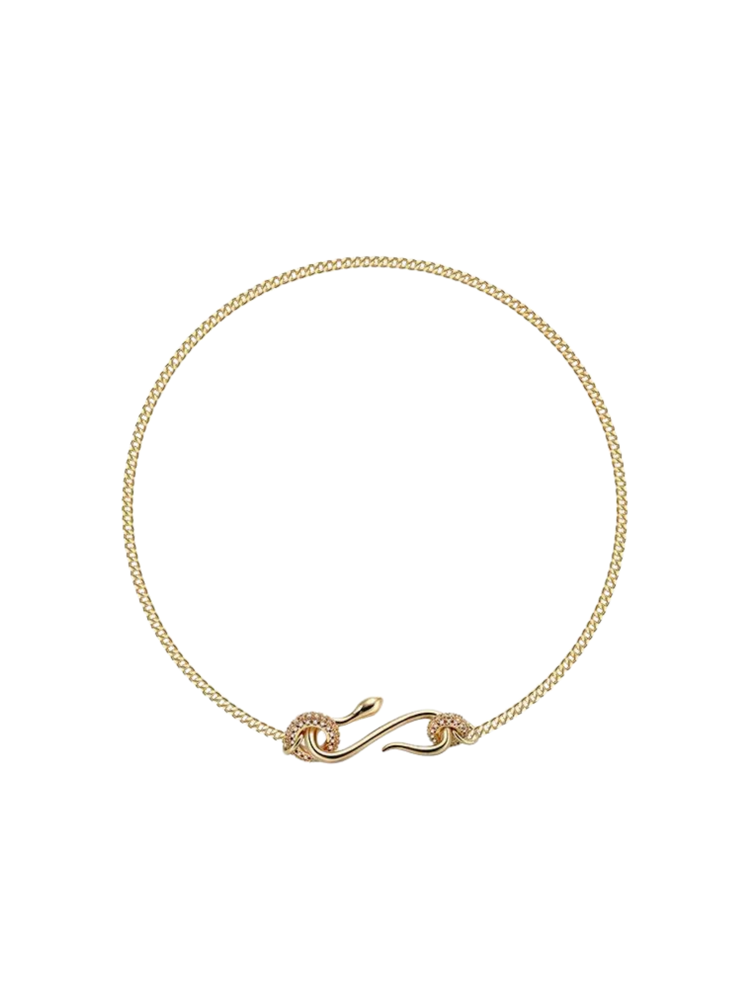 Rafaela Snake Gemstone Choker Necklace
