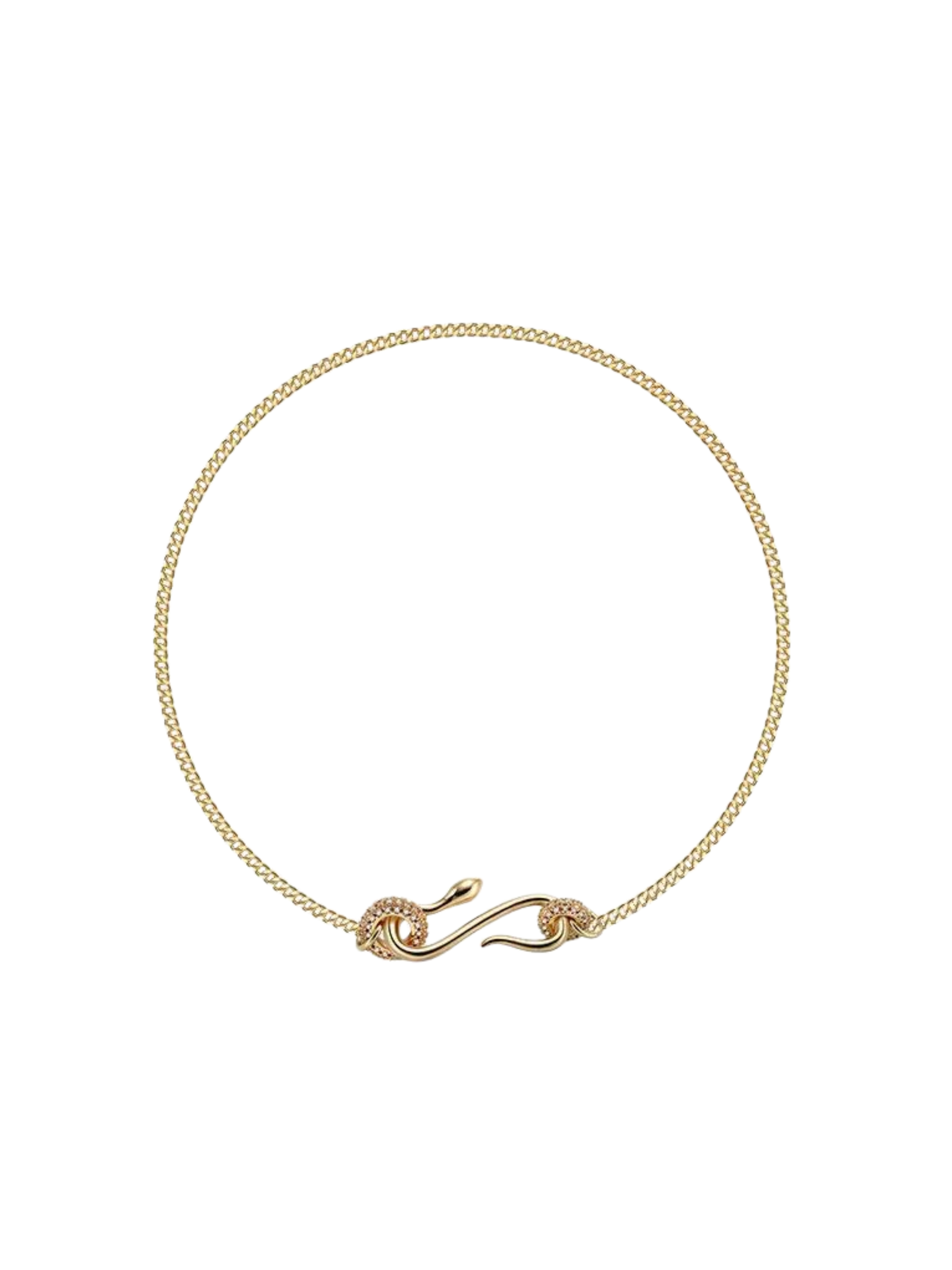 Rafaela Snake Gemstone Choker Necklace