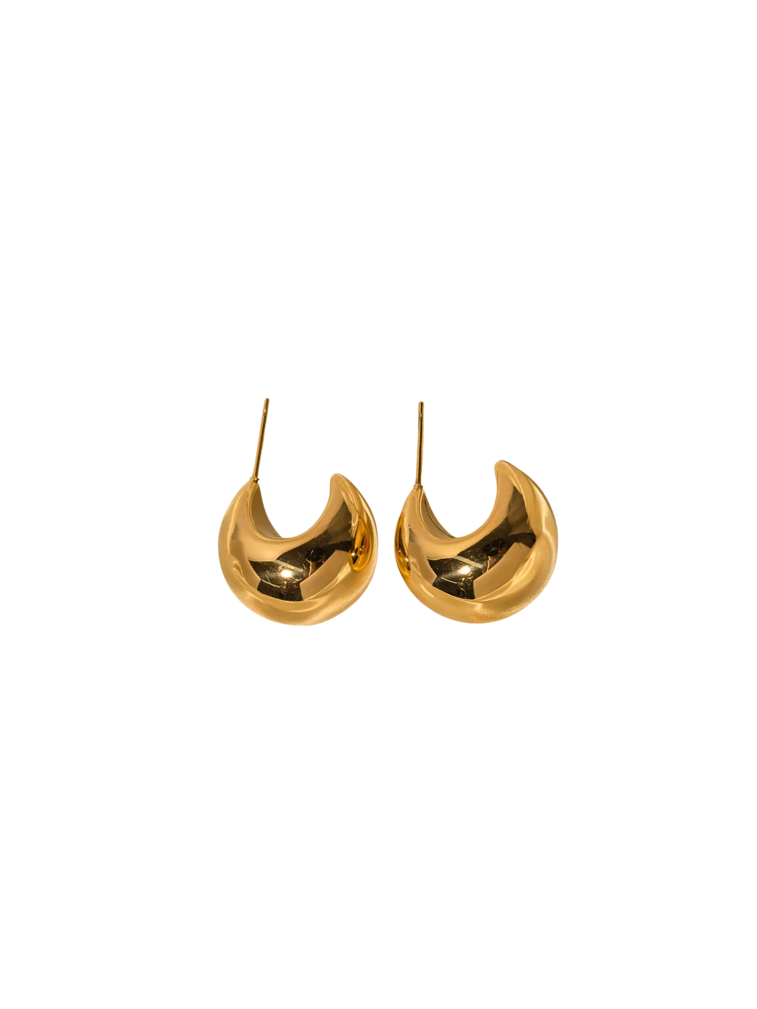 Skylar Dome Chunky Hoop Earrings