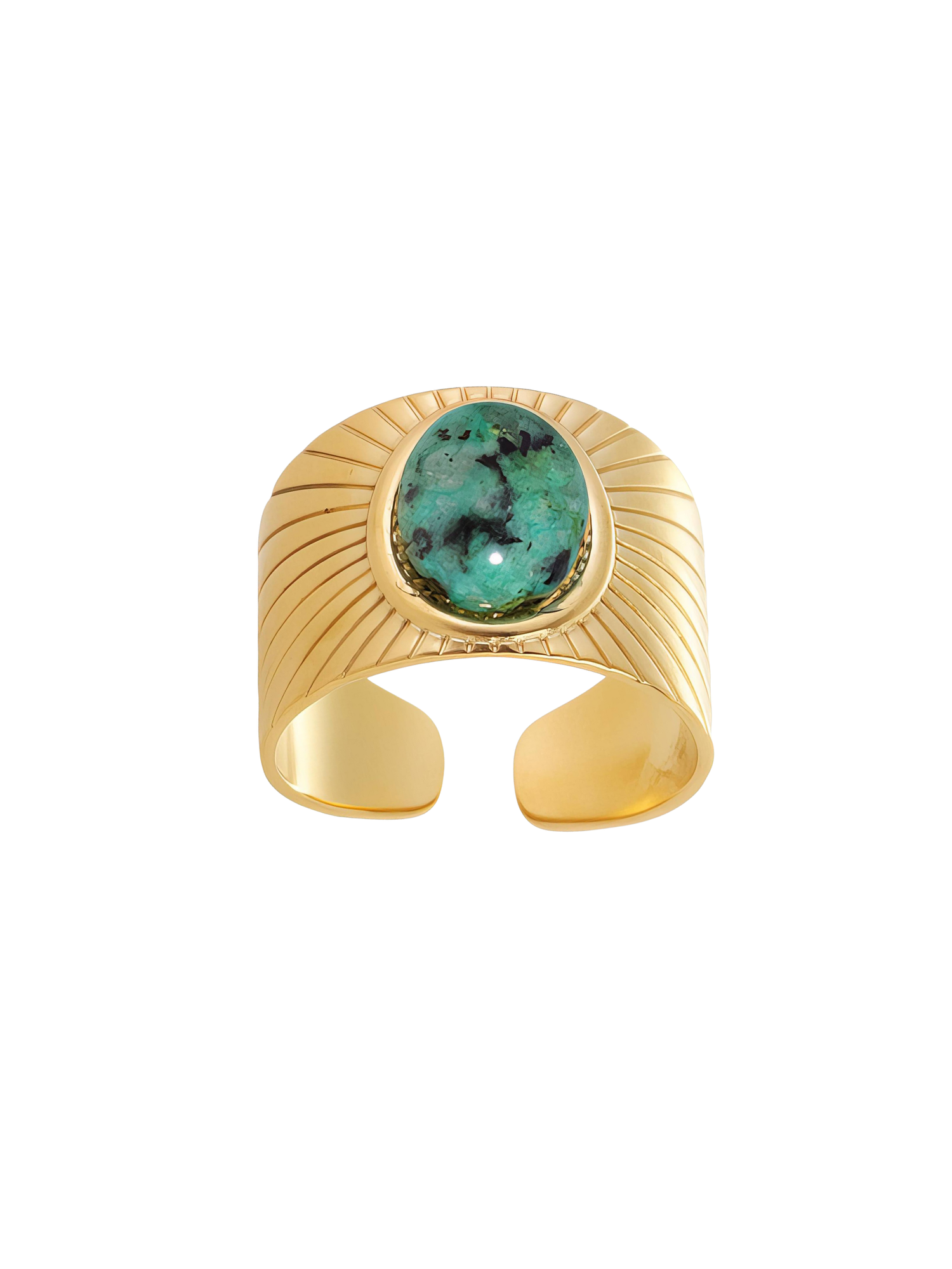 Theresa Chrysoprase Textured Chunky Ring