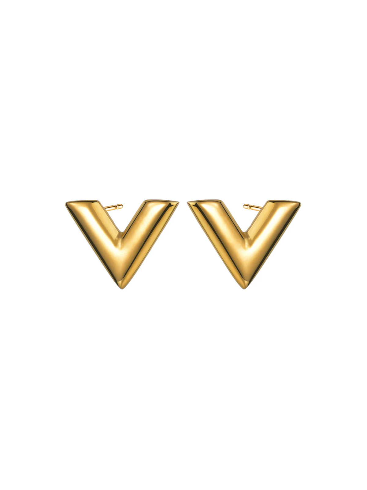 Vivienne V-Shaped Stud Earrings