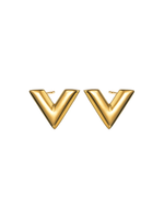 Vivienne V-Shaped Stud Earrings