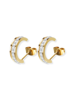 Wilma Round Zirconia Stud Earrings